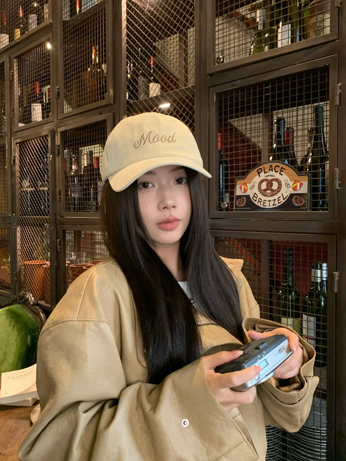 Green Embroidered Baseball Cap for Women — feature 18