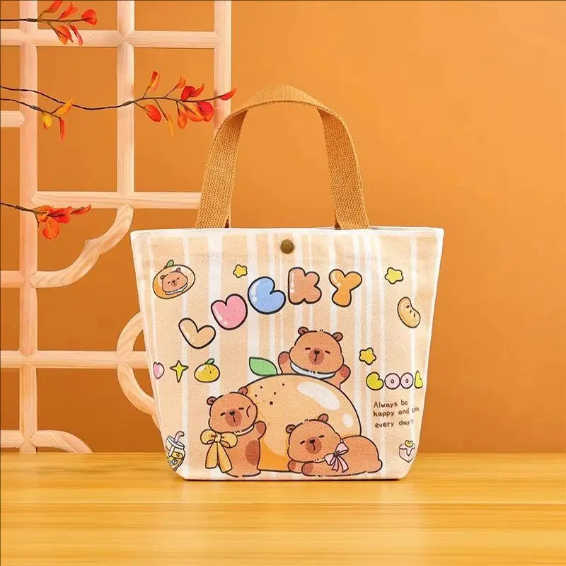Kapibala Souvenir Stationery Set Cute Canvas Bag Kindergarten Small Gift Reward Student Small Gift