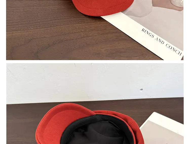 Japanese Cat Ear Beret for Women Black Wool Spring Autumn — feature 16