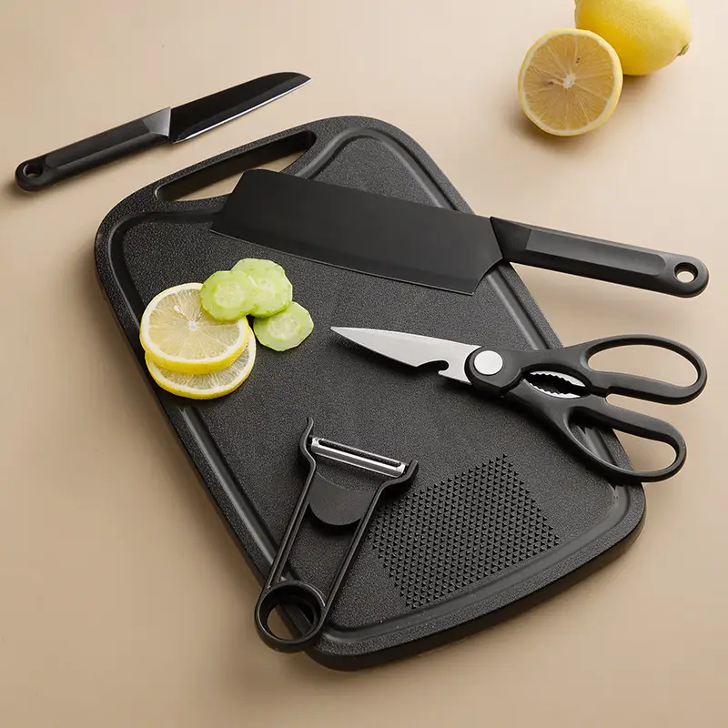 Portable Picnic Knife Set Non-Slip Cutting Board Outdoor Camping Kitchenware Set - Image 4