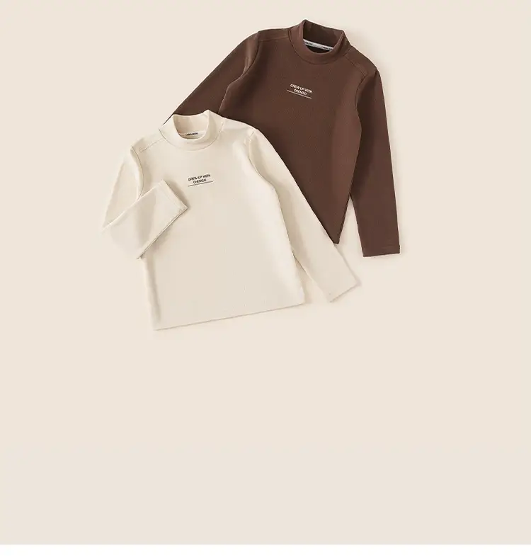 New Kidsren's Medium Large Letter T-Shirts Brown — feature 5