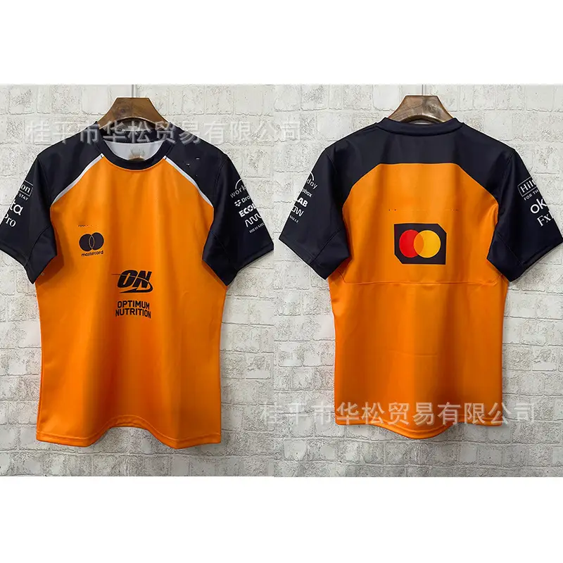 2526 Aston Martin Ferrari Red Bull Mclaren Mercedes Racing Suit Summer Short Sleeve Casual Wear