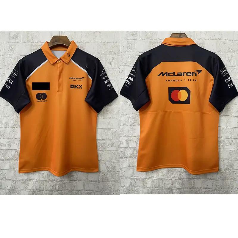 2526 Aston Martin Ferrari Red Bull Mclaren Mercedes Racing Suit Summer Short Sleeve Casual Wear