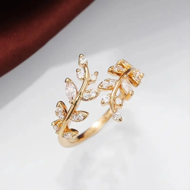 Adjustable Leaf Silver Ring for Women β feature 6