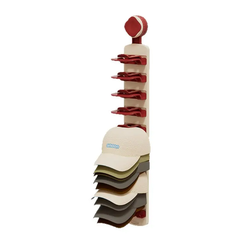 Wall Mountable Hat Organizer with Clip Hook - Image 8