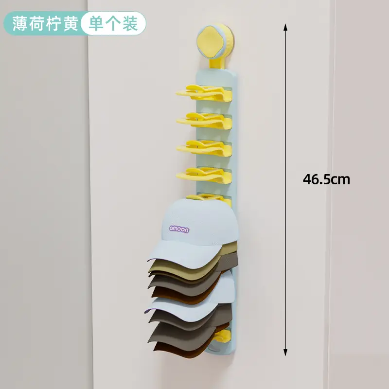 Wall Mountable Hat Organizer with Clip Hook - Image 2