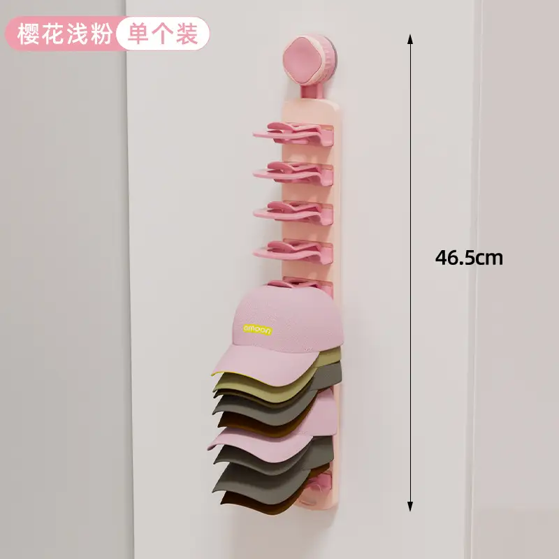 Wall Mountable Hat Organizer with Clip Hook - Image 3