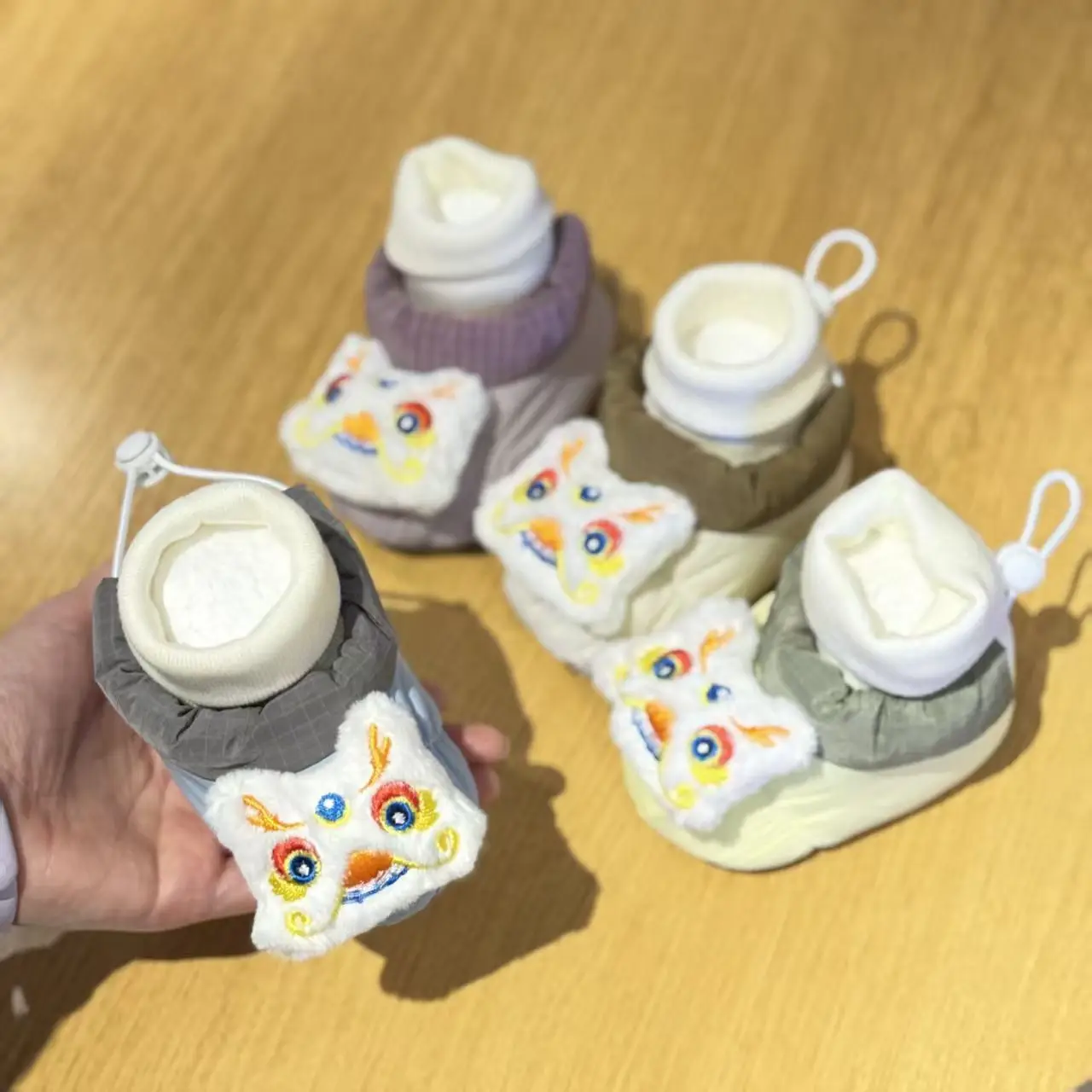 Baby Velvet Anti-Slip Socks with Cute Faces