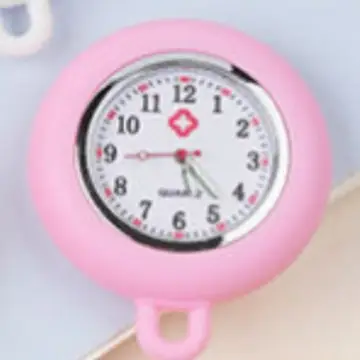 Dopamine Silicone Nurse Watch Creative Simple Round Hanging Watch Medical Examination Student Watch Nurse Pocket Watch Wholesale