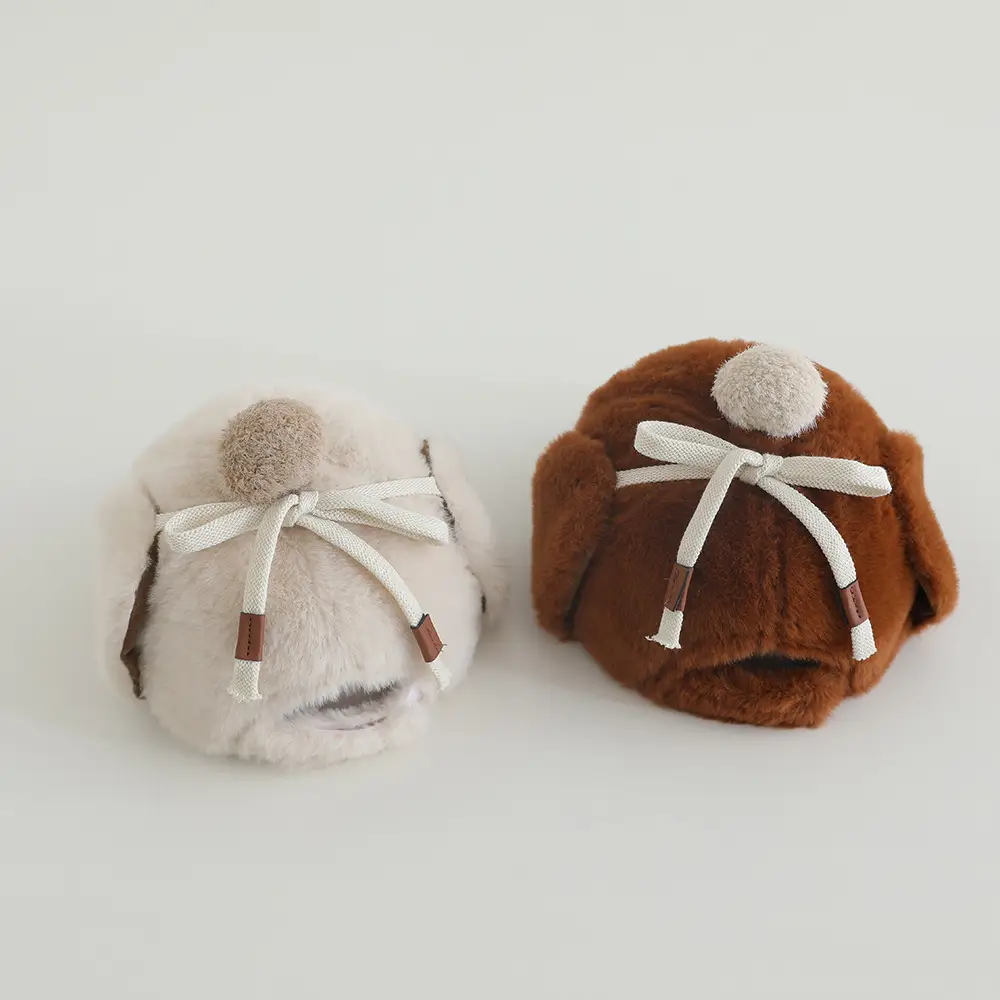 Baby Winter Plush Hat with Leopard Print Ear Protection — feature 11