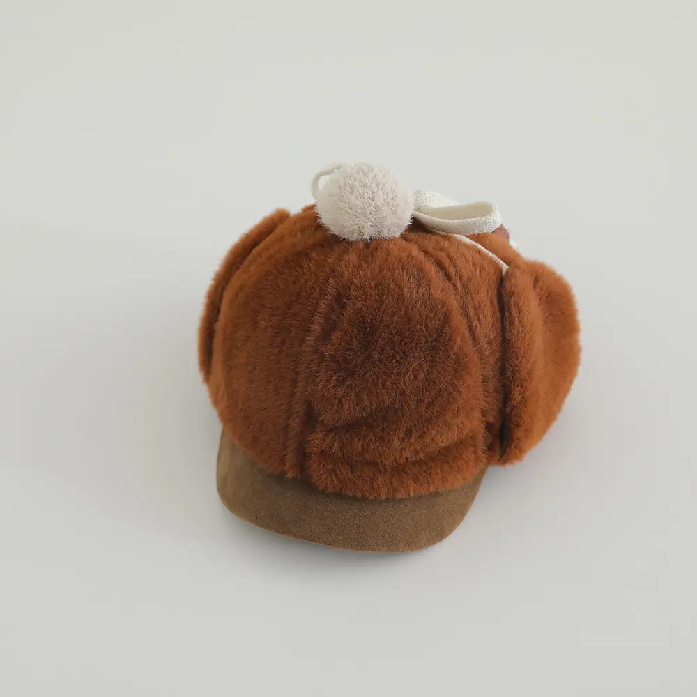 Baby Winter Plush Hat with Leopard Print Ear Protection — feature 22