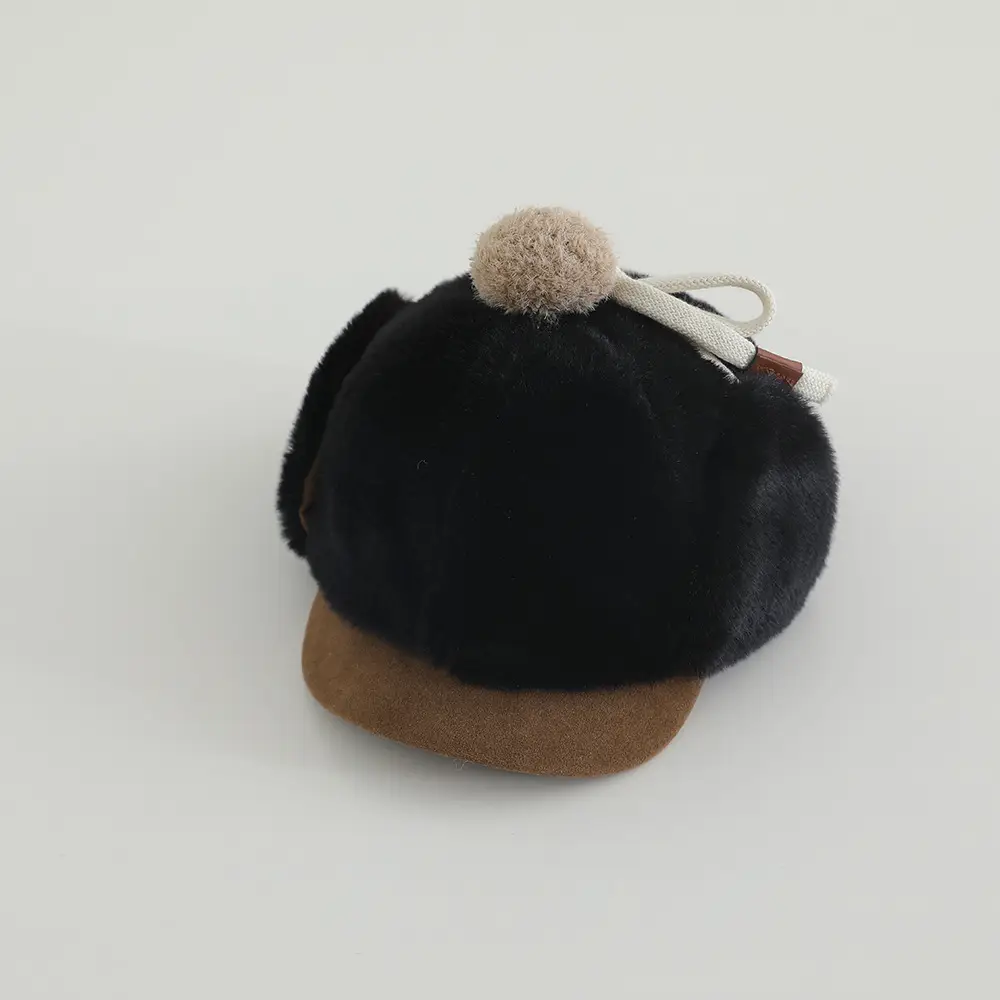 Baby Winter Plush Hat with Leopard Print Ear Protection — feature 23