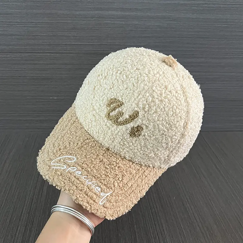 Women's Pink Embroidered Plush Baseball Cap — feature 11