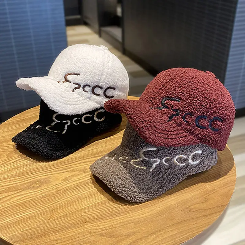 3D Wool Baseball Cap Black Women Men Autumn Winter - Image 8