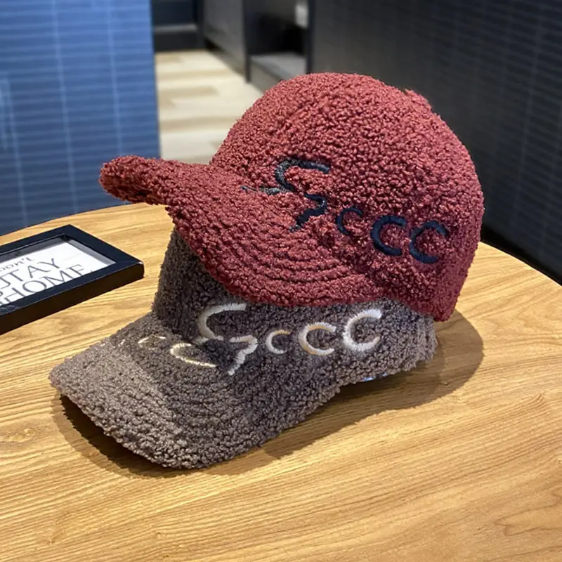 3D Wool Baseball Cap Black Women Men Autumn Winter - Image 9