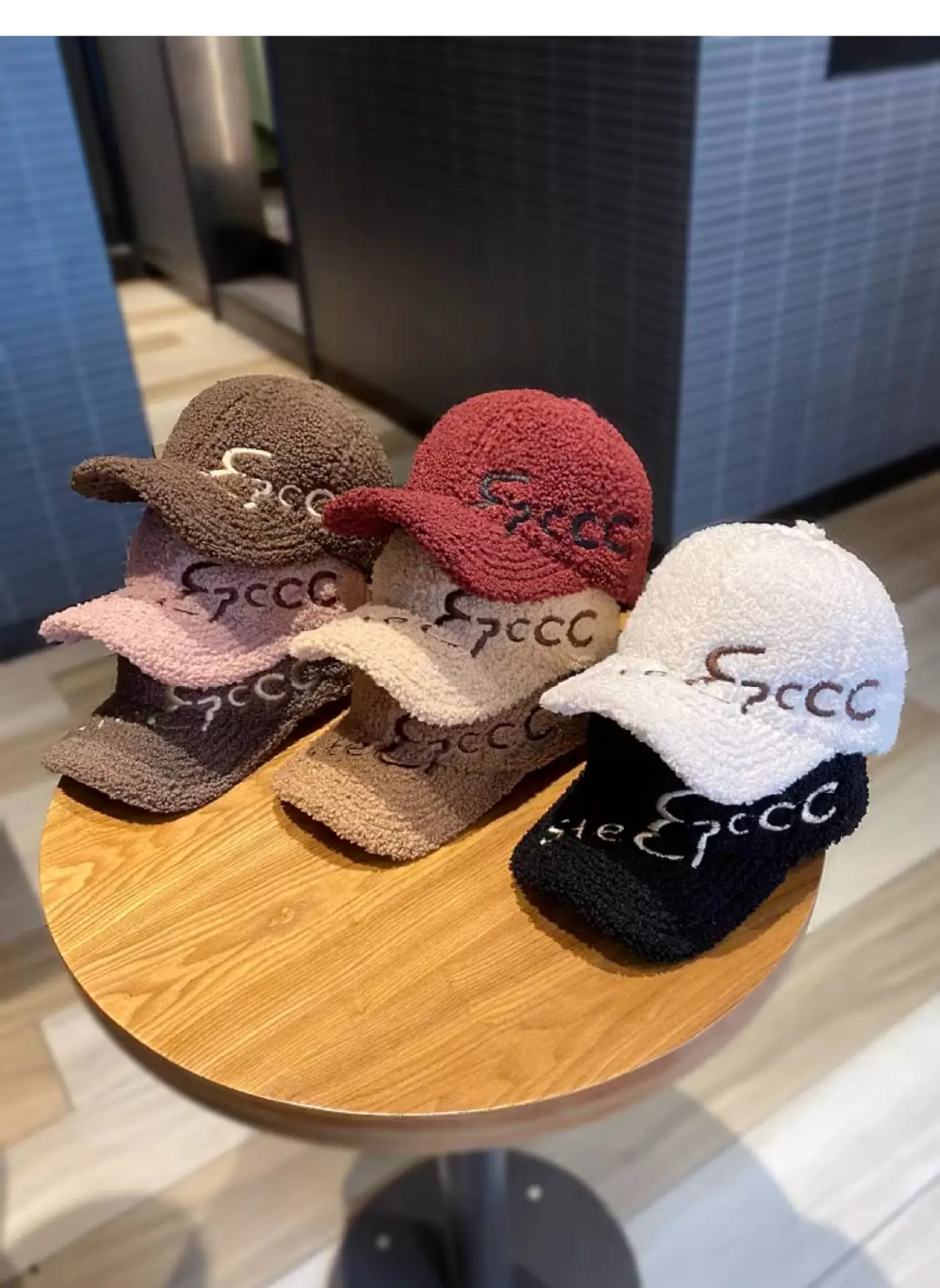 3D Wool Baseball Cap Black Women Men Autumn Winter — feature 1