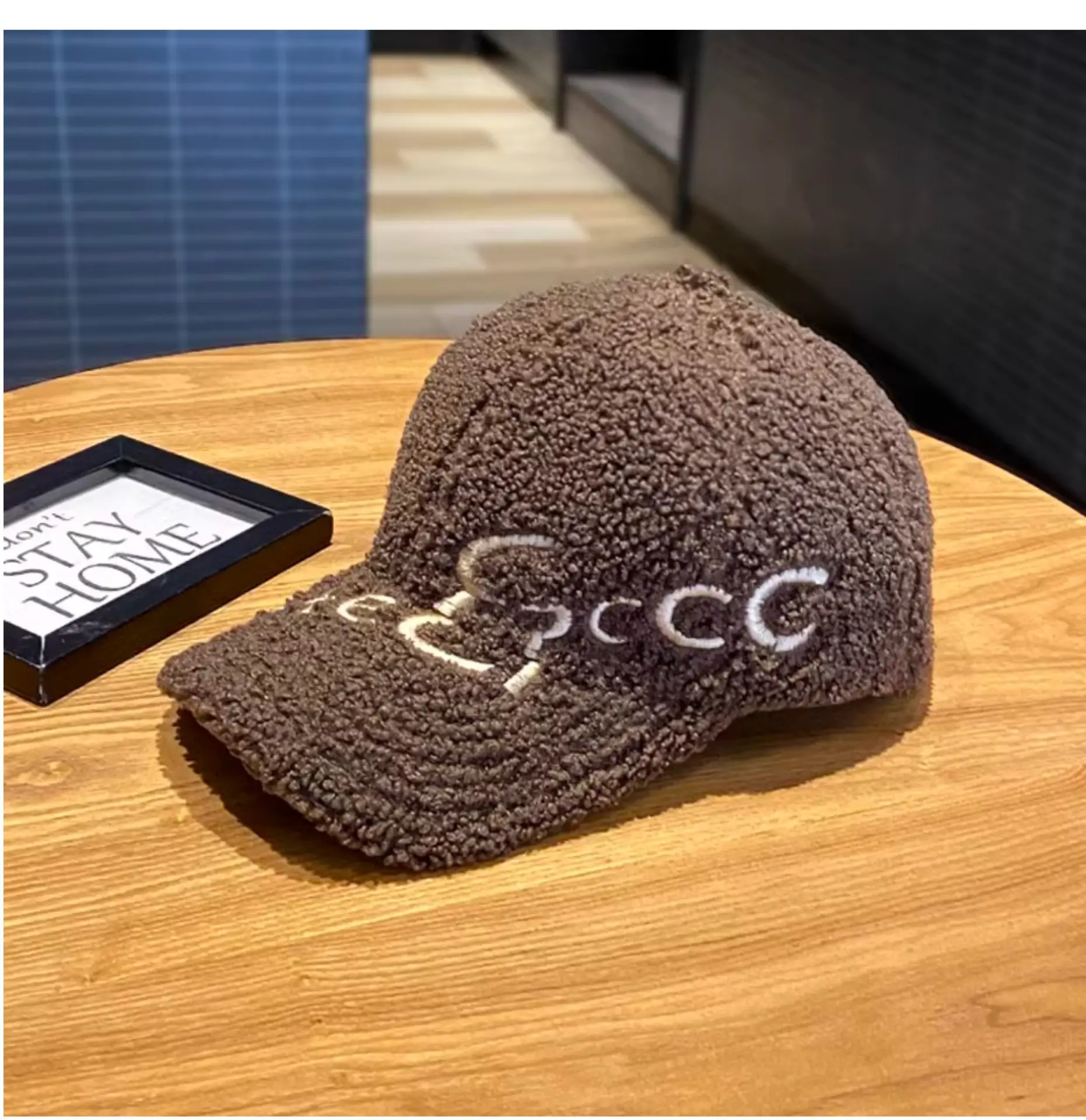 3D Wool Baseball Cap Black Women Men Autumn Winter — feature 10