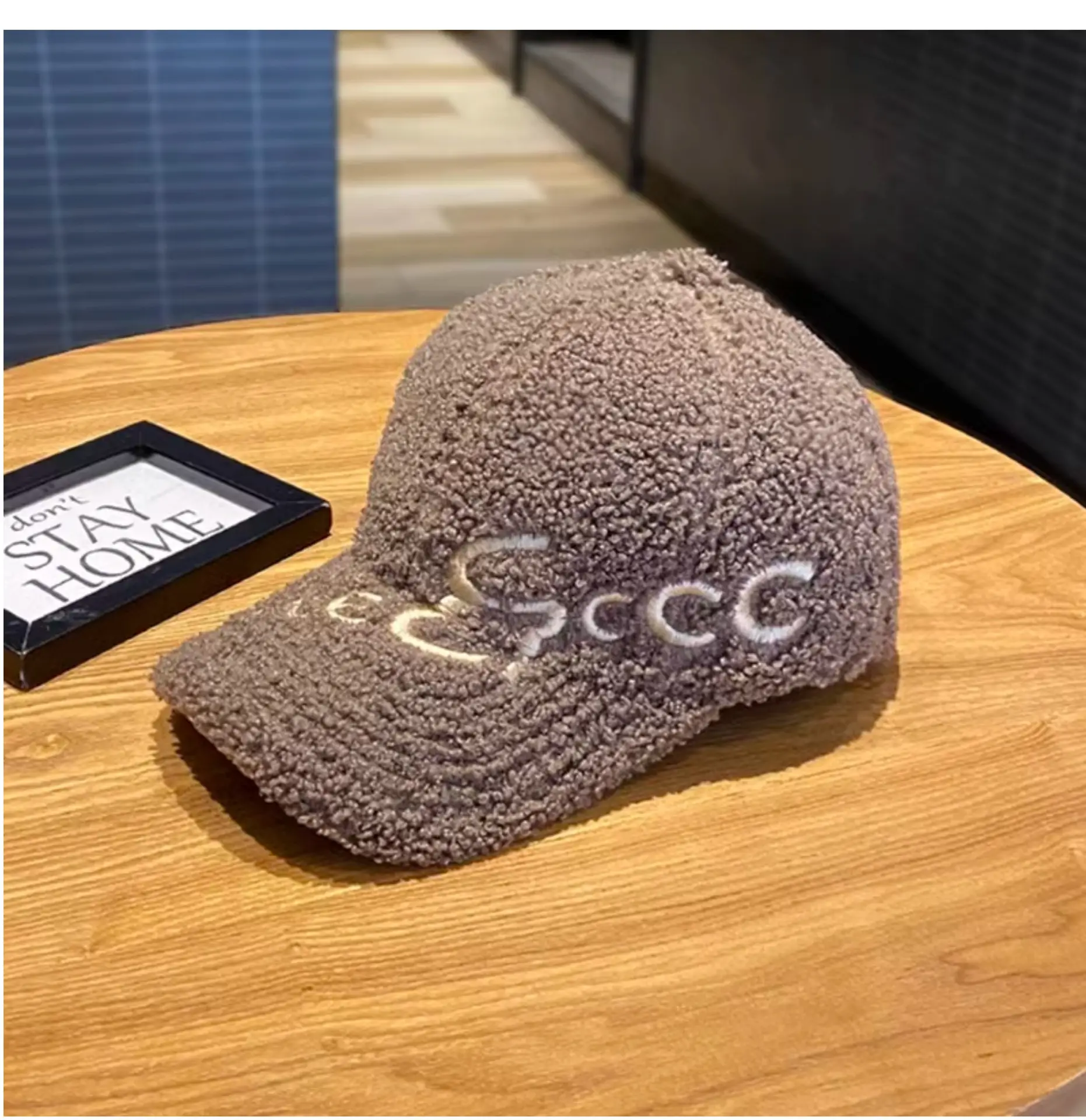 3D Wool Baseball Cap Black Women Men Autumn Winter — feature 11