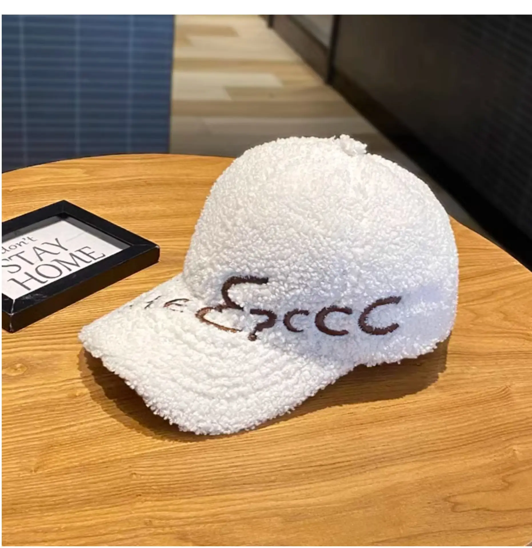3D Wool Baseball Cap Black Women Men Autumn Winter — feature 14