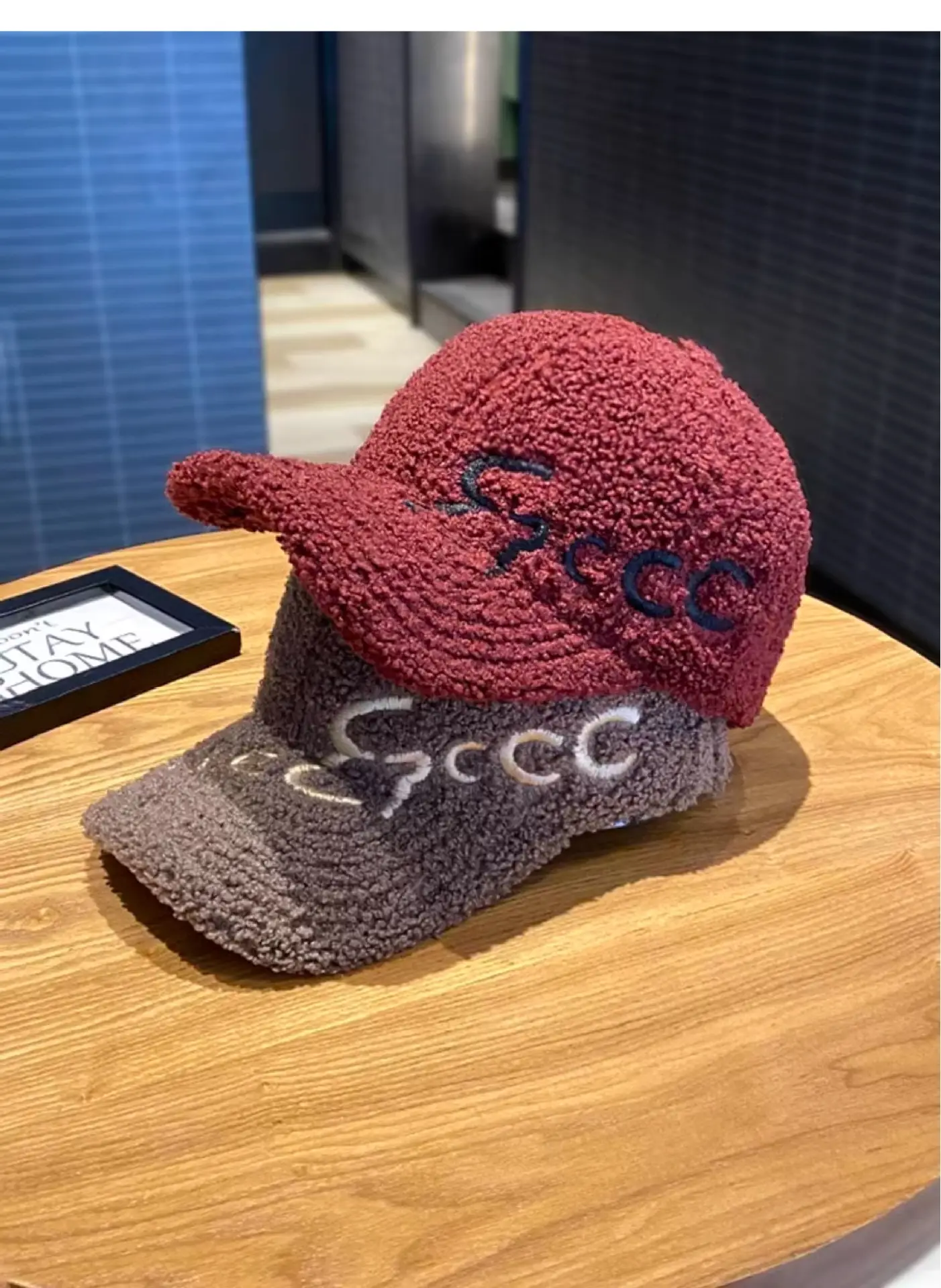 3D Wool Baseball Cap Black Women Men Autumn Winter — feature 2