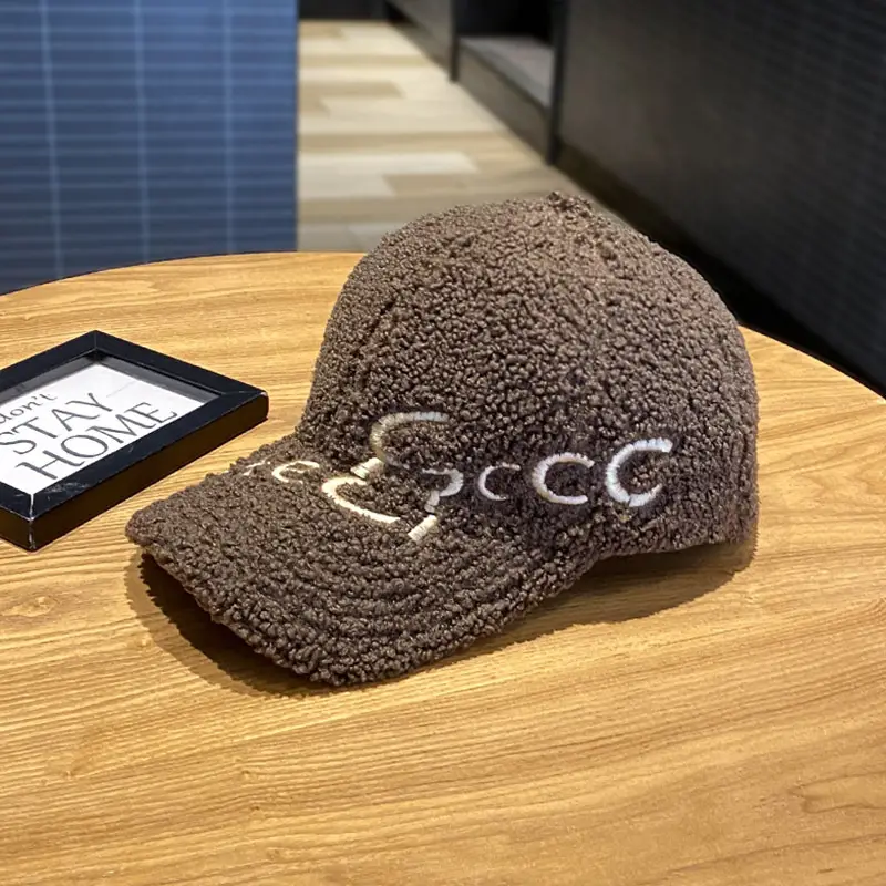 3D Wool Baseball Cap Black Women Men Autumn Winter - Image 6
