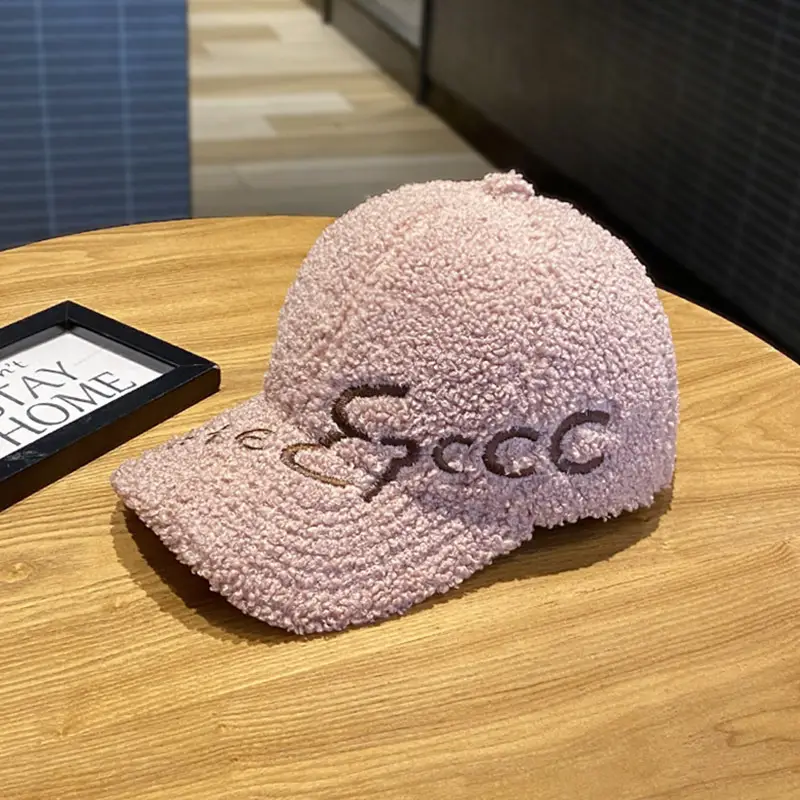 3D Wool Baseball Cap Black Women Men Autumn Winter - Image 7