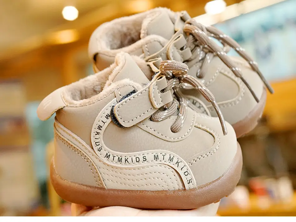Toddler Winter Fleece Lined Beginner Shoes 1-2Y — feature 3