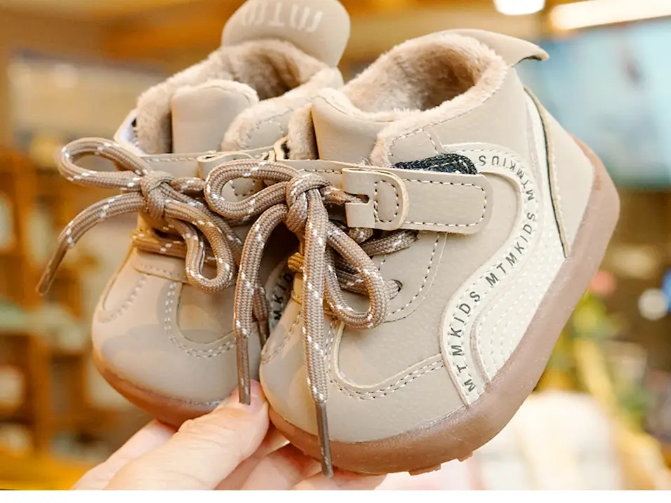 Toddler Winter Fleece Lined Beginner Shoes 1-2Y — feature 5