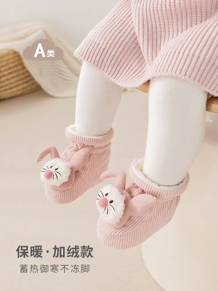 Baby Fleece Lined Warm Shoes for Newborns - Image 5