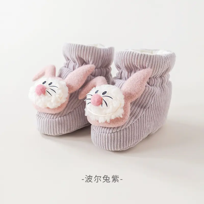Baby Fleece Lined Warm Shoes for Newborns - Image 2