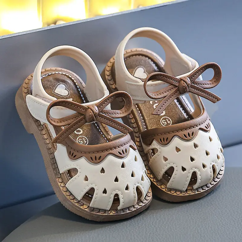 Baby Sandals Summer Girls Breathable Toe Cap Soft Sole — feature 14