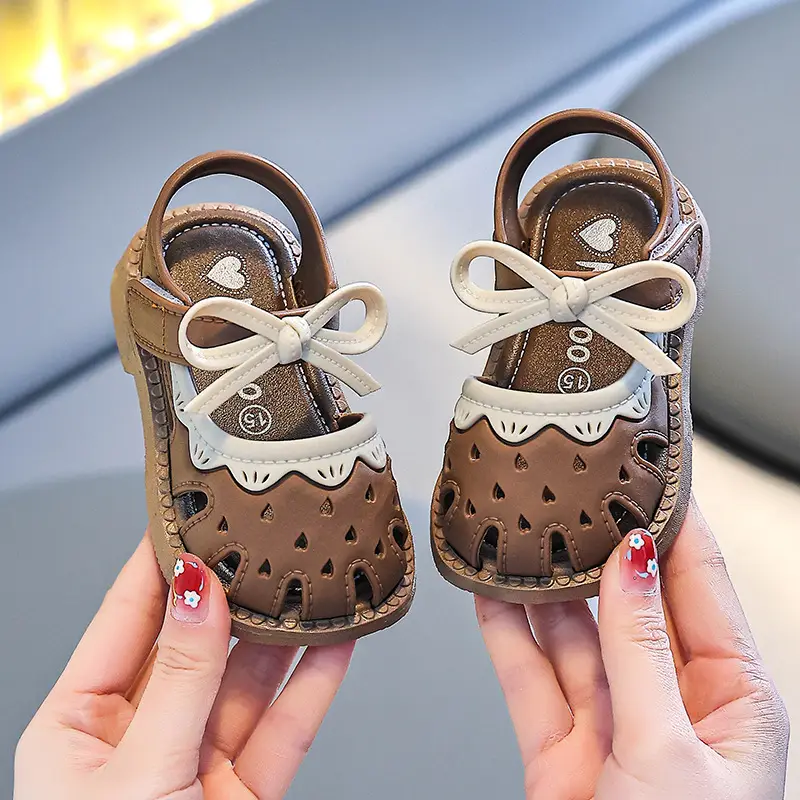 Baby Sandals Summer Girls Breathable Toe Cap Soft Sole — feature 9