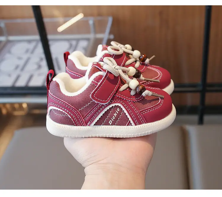 Winter Baby Boys and Girls Fleece-Lined Toddler Shoes for Infants 0 to 1-3 and a Half Years Old, 12-Month-Old Winter Warm Cotton Shoes — feature 10