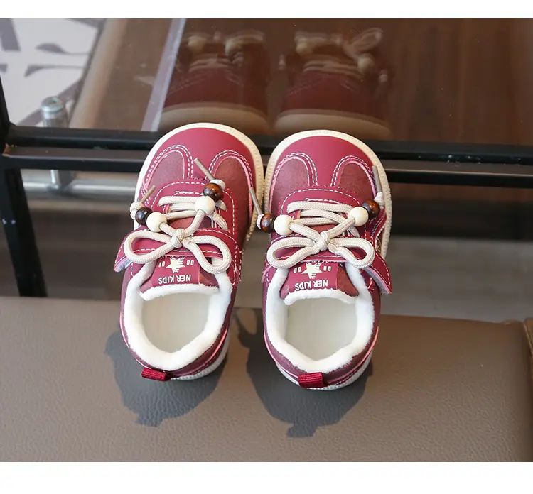 Winter Baby Boys and Girls Fleece-Lined Toddler Shoes for Infants 0 to 1-3 and a Half Years Old, 12-Month-Old Winter Warm Cotton Shoes — feature 11