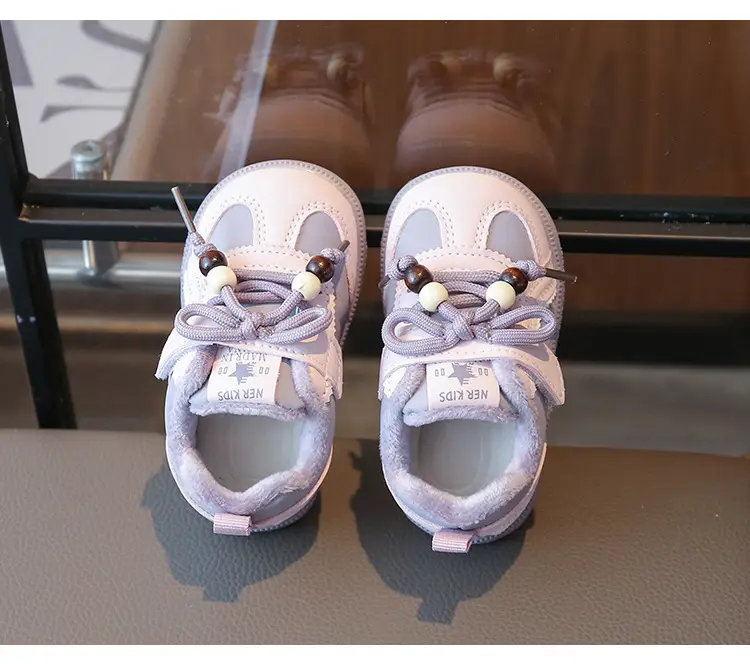 Winter Baby Boys and Girls Fleece-Lined Toddler Shoes for Infants 0 to 1-3 and a Half Years Old, 12-Month-Old Winter Warm Cotton Shoes — feature 15