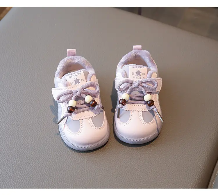 Winter Baby Boys and Girls Fleece-Lined Toddler Shoes for Infants 0 to 1-3 and a Half Years Old, 12-Month-Old Winter Warm Cotton Shoes — feature 17