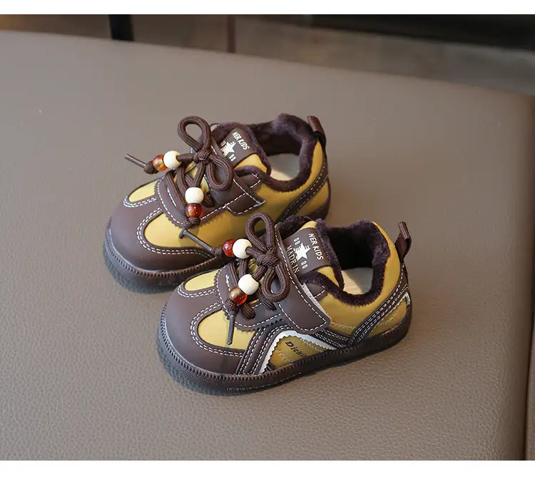 Winter Baby Boys and Girls Fleece-Lined Toddler Shoes for Infants 0 to 1-3 and a Half Years Old, 12-Month-Old Winter Warm Cotton Shoes — feature 20