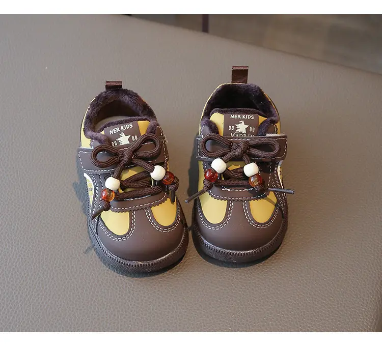Winter Baby Boys and Girls Fleece-Lined Toddler Shoes for Infants 0 to 1-3 and a Half Years Old, 12-Month-Old Winter Warm Cotton Shoes — feature 21