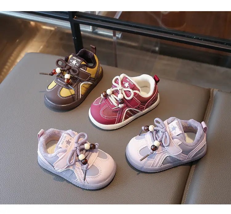 Winter Baby Boys and Girls Fleece-Lined Toddler Shoes for Infants 0 to 1-3 and a Half Years Old, 12-Month-Old Winter Warm Cotton Shoes — feature 9