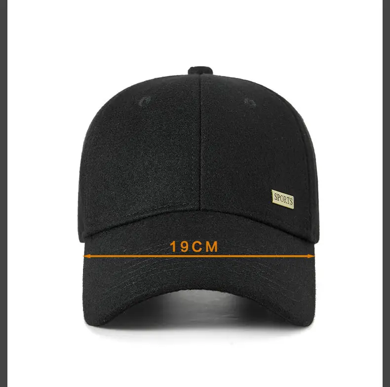 Autumn Winter Wool Cap for Men with Metal Cap — feature 16