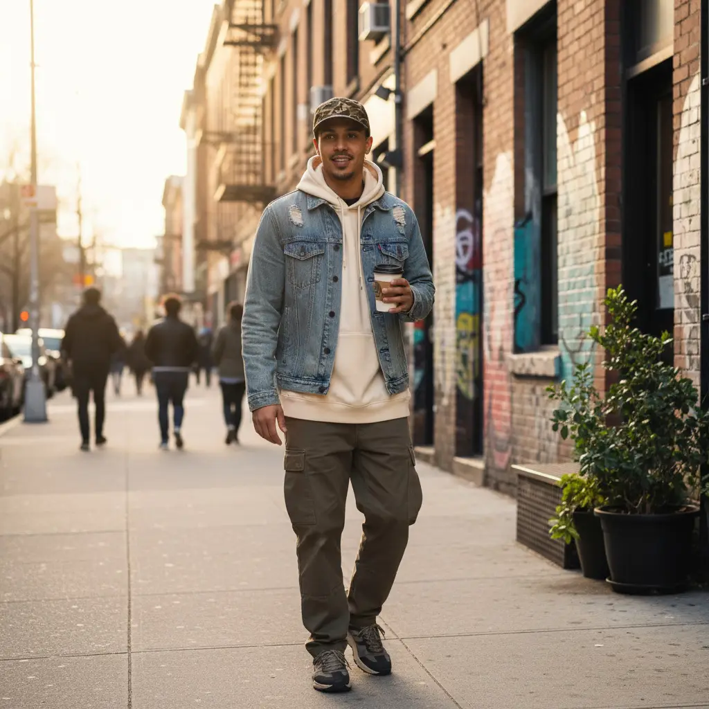 Men Camouflage Baseball Cap with Wide Brim — feature 10