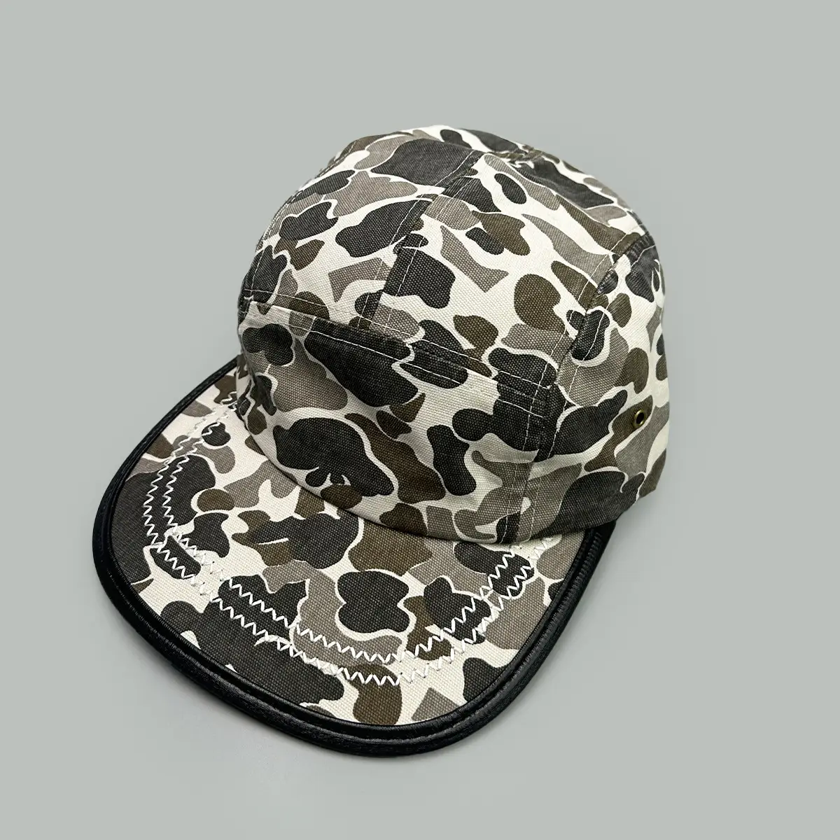 Men Camouflage Baseball Cap with Wide Brim - Image 3