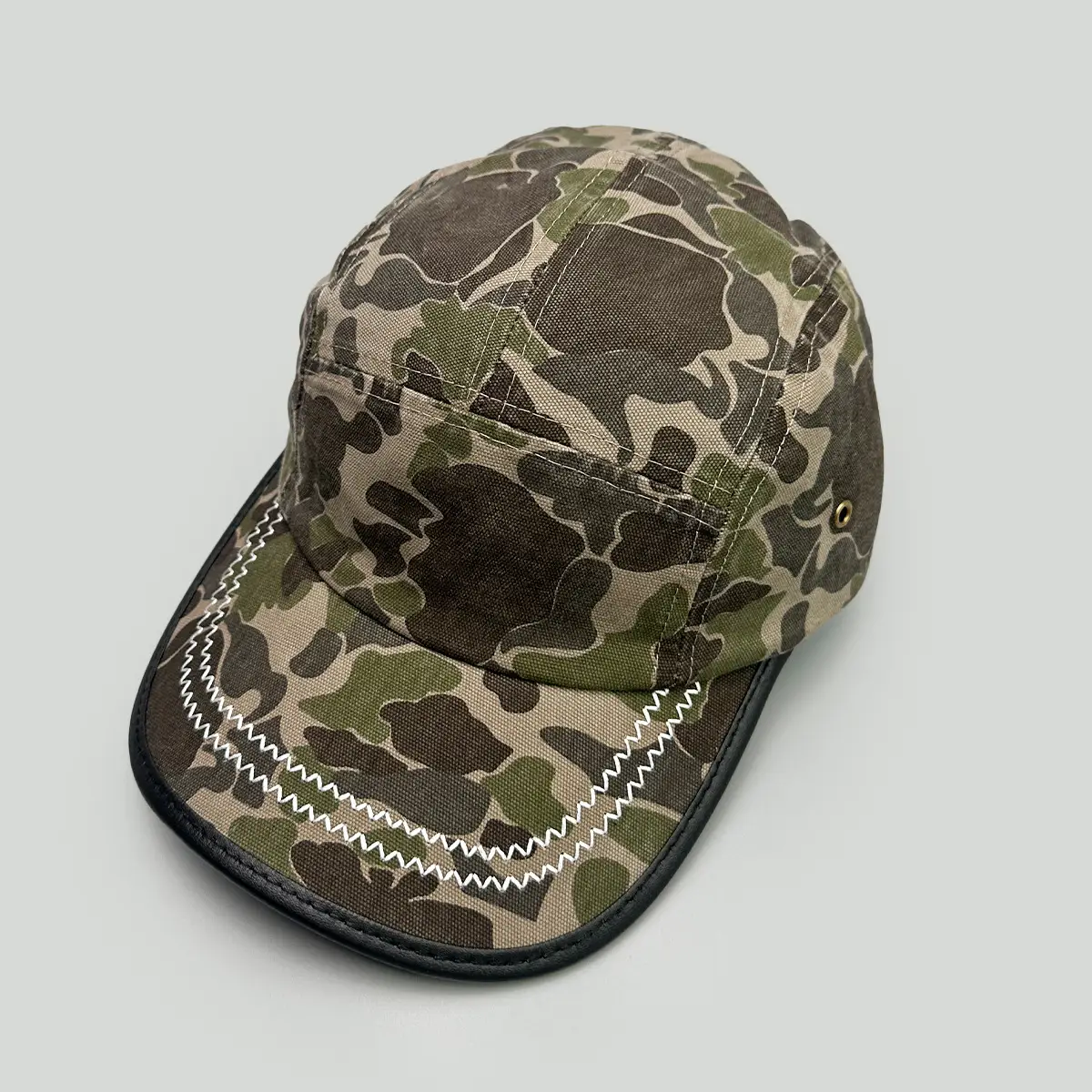 Men Camouflage Baseball Cap with Wide Brim - Image 4