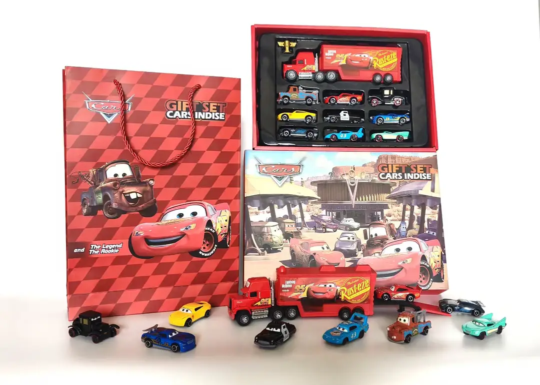 New Cars Container Truck Sliding No Pull Back Alloy Racing Car Children's Toy Lightning Mcqueen Male Toy — feature 8