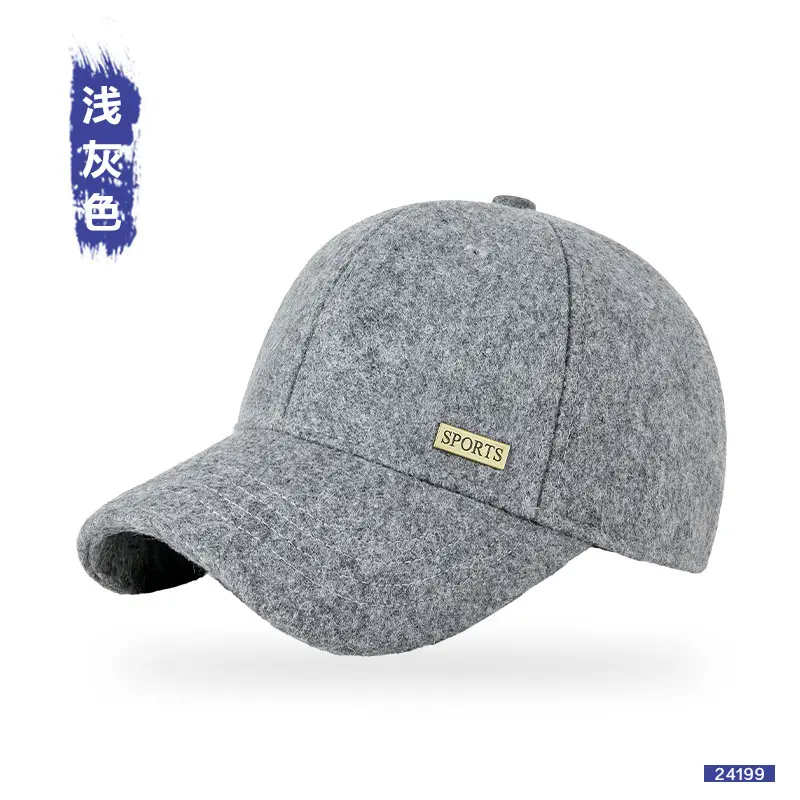 Men Wool Adjustable Cap Windproof Cold Proof