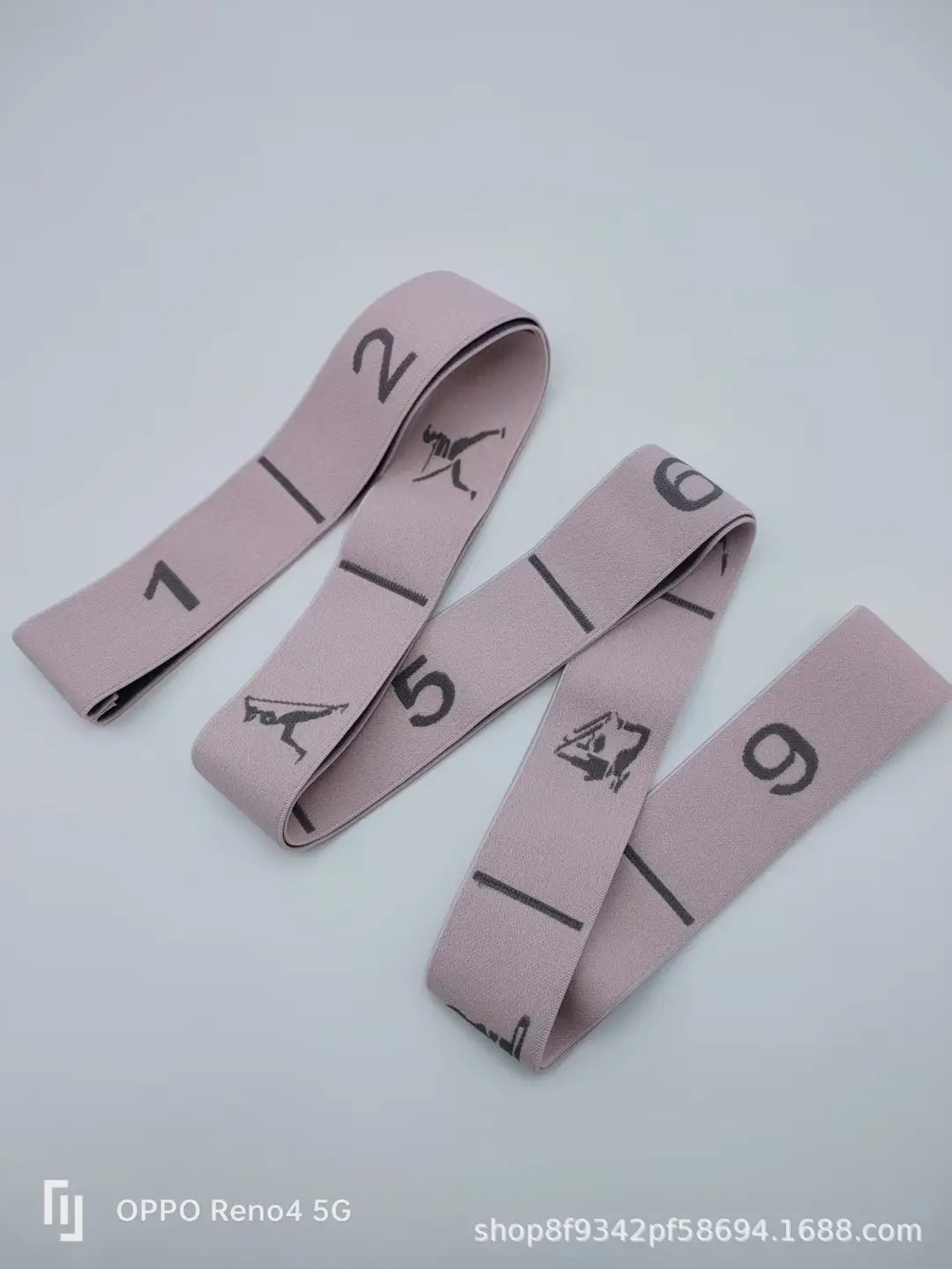 In-Stock Yoga Stretch Band with Numerical Segments for Dance and Fitness, Elastic Band for Auxiliary Resistance Stretching and Back Opening Posture Training