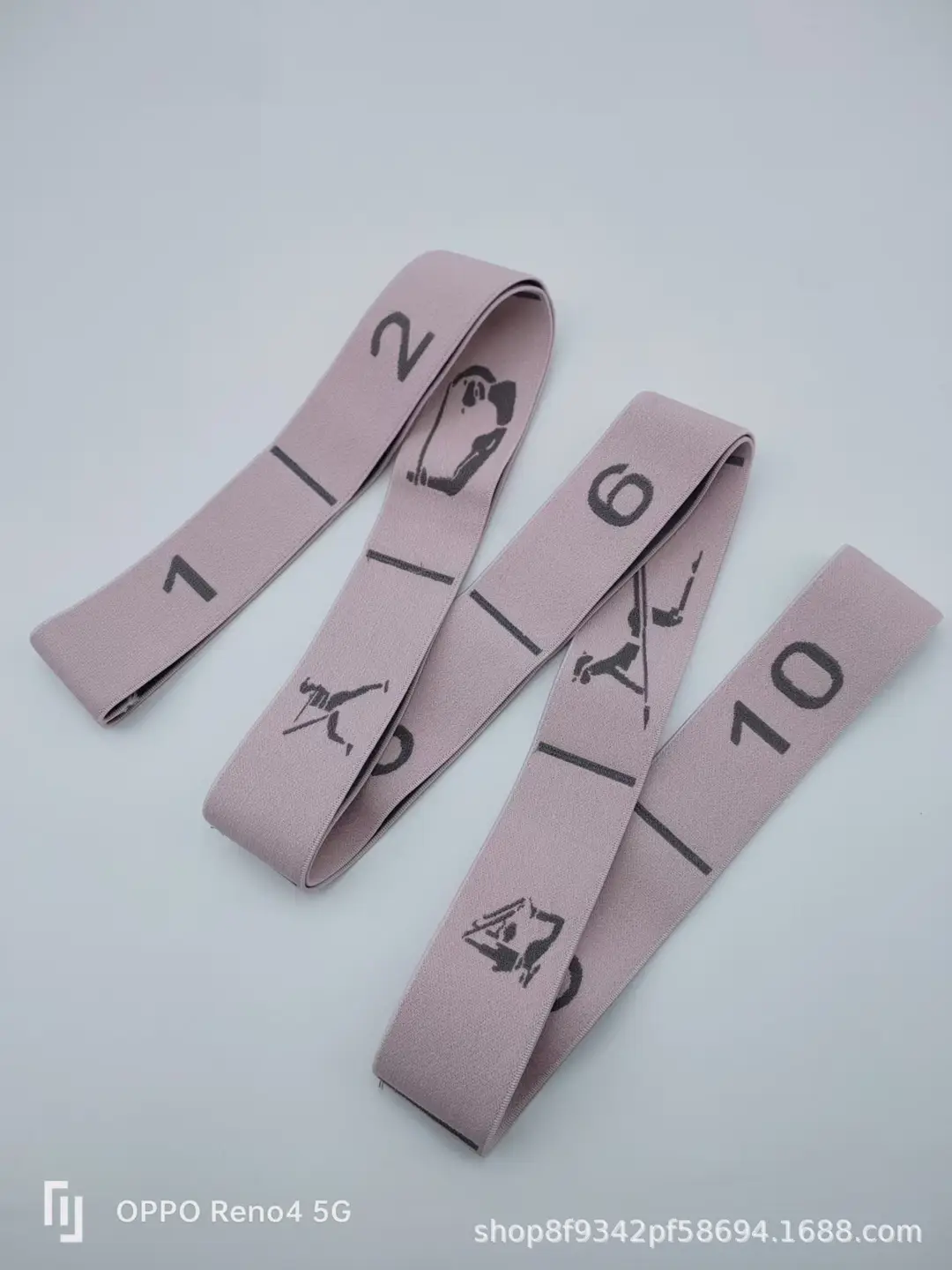 In-Stock Yoga Stretch Band with Numerical Segments for Dance and Fitness, Elastic Band for Auxiliary Resistance Stretching and Back Opening Posture Training