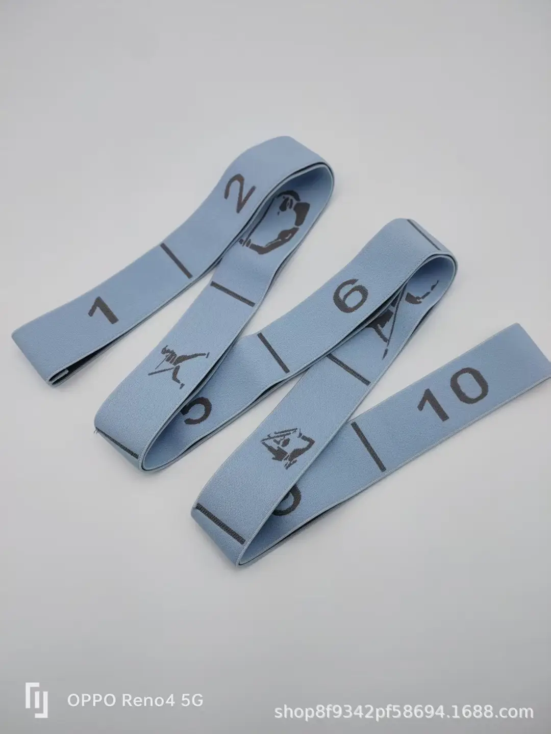 In-Stock Yoga Stretch Band with Numerical Segments for Dance and Fitness, Elastic Band for Auxiliary Resistance Stretching and Back Opening Posture Training
