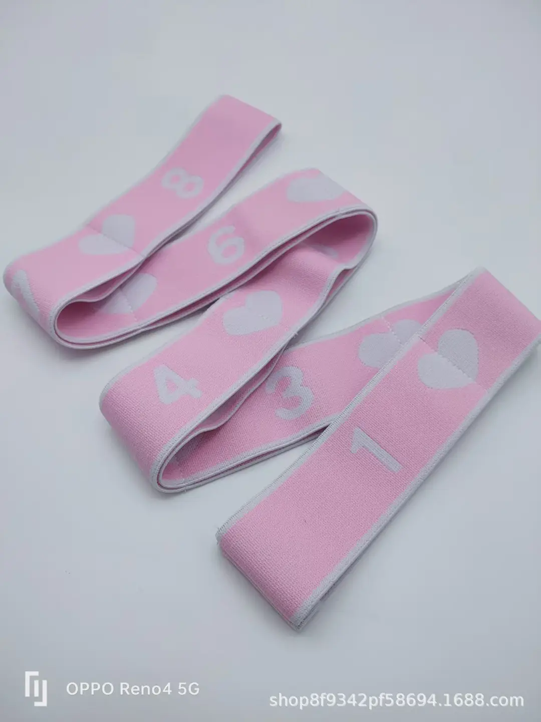In-Stock Yoga Stretch Band with Numerical Segments for Dance and Fitness, Elastic Band for Auxiliary Resistance Stretching and Back Opening Posture Training