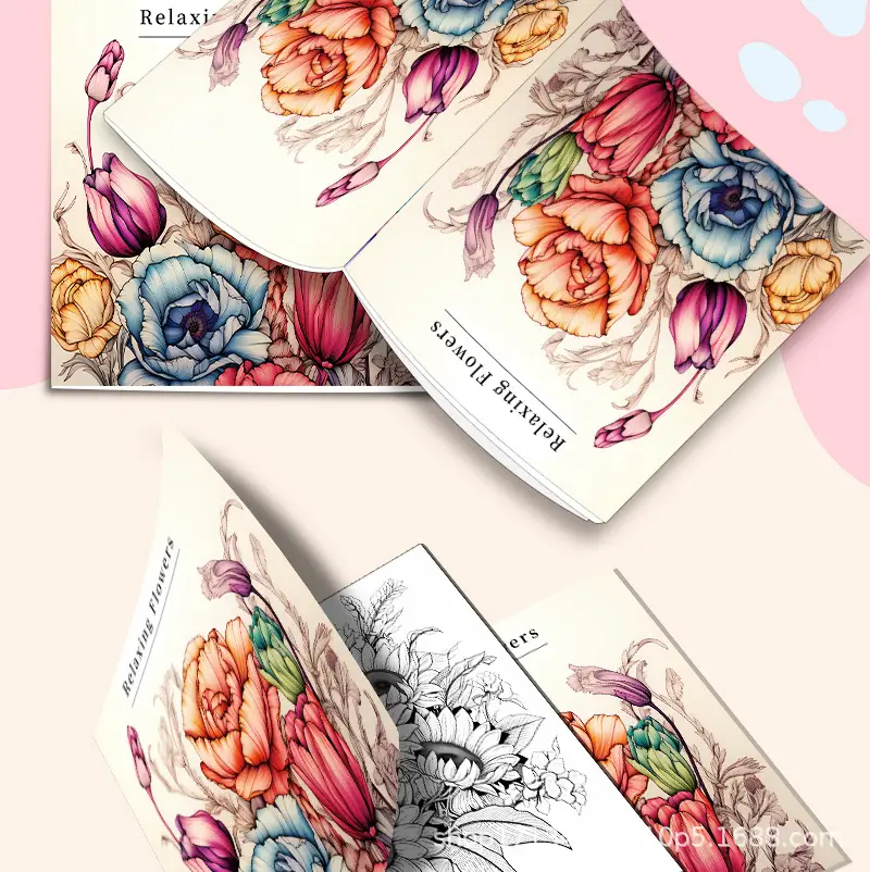 Cross-Border New Coloring Book Coloring Book Adult Painting Book Coloring Book Colored Lead Crayon Thickened Wholesale Coloring Book — feature 6